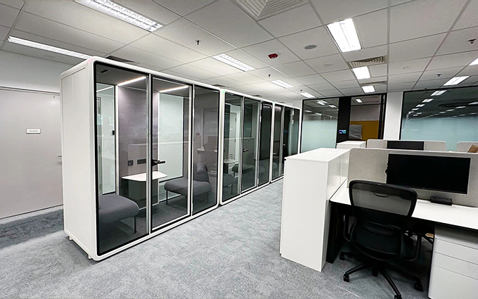 সম্পর্কে সর্বশেষ কোম্পানী কেস Airport Projects-Creating Quiet Spaces for Efficient Collaboration