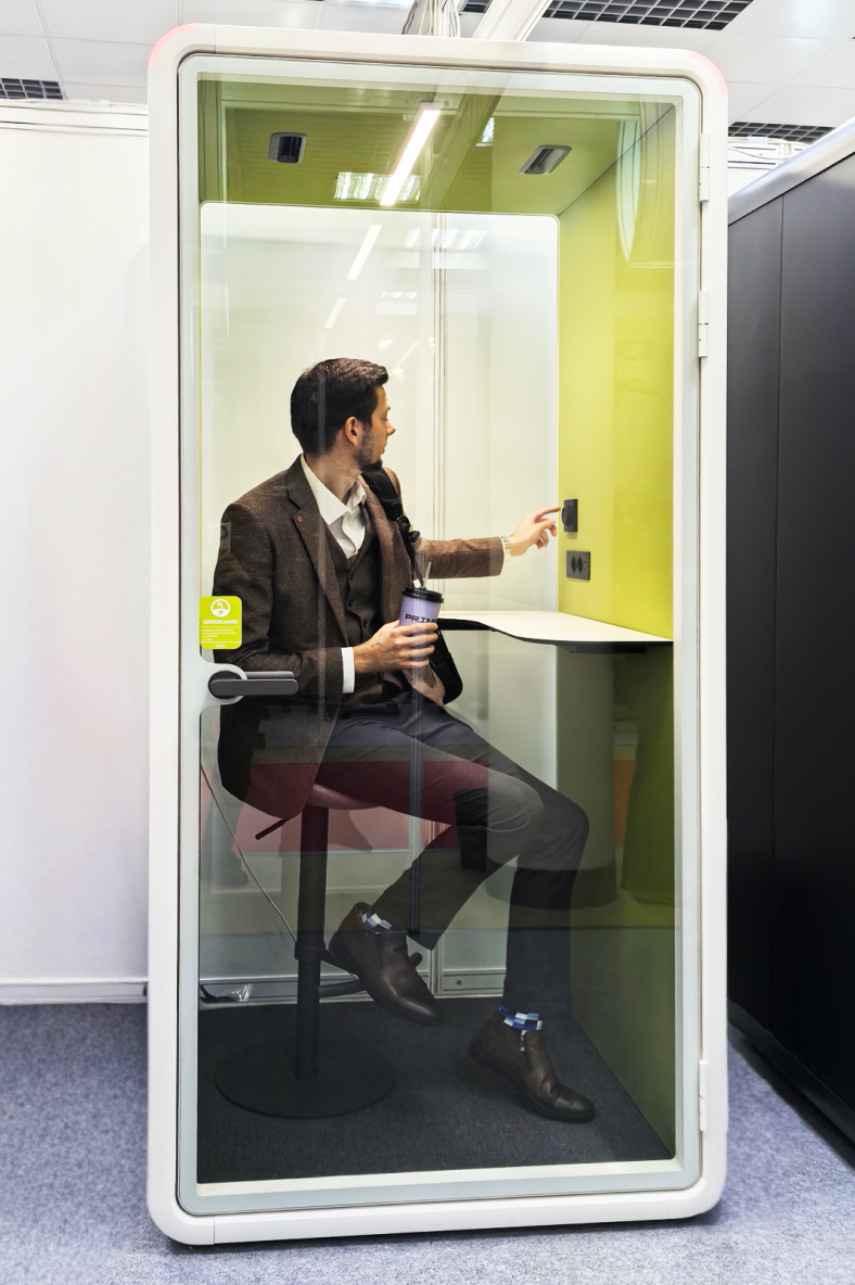 সম্পর্কে সর্বশেষ কোম্পানী কেস Single people soundproof pod : introduction to Model S