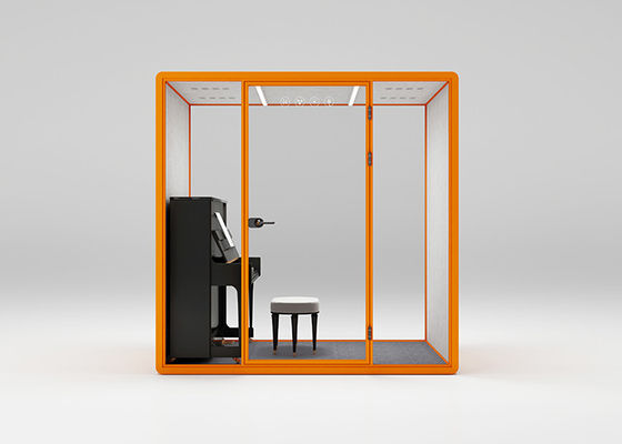 hidden frame Acoustic Phone Booth With Control Dimmer Cutsomized Size For Study