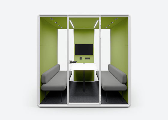 Large Size XL Sound Proof Meeting Pods With Table Chair For 6 - 8 Person