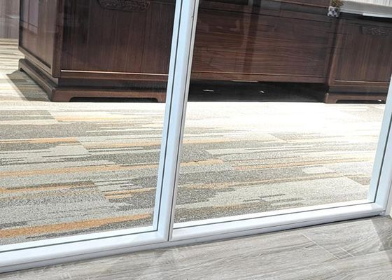 10mm Single Glass Partition Wall System With 79mm Aluminum Framed Sound Insulation