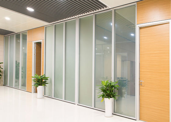 90mm Aluminum Frame Series Single Double Glass Partition Wall Strong Skeel
