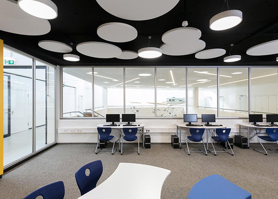 Durable Provides Private And Quiet Meeting Space 90mm Aluminum Glass Frame Clear Partition Wall