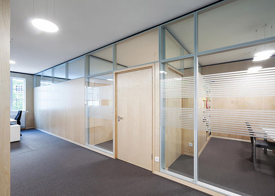 quality guarantee noise insulation partition wall tempered glass easy installation