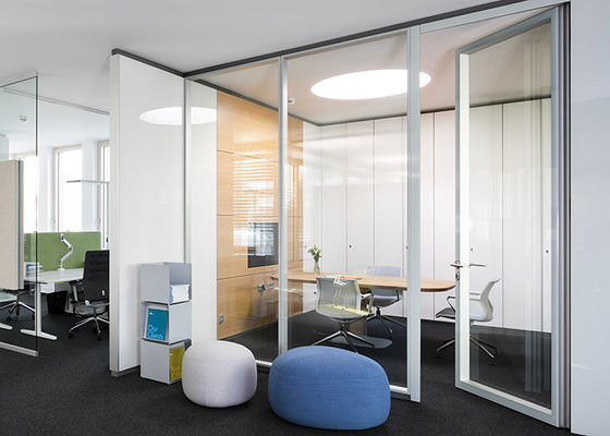 quality guarantee noise insulation partition wall tempered glass easy installation