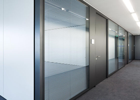 Pre Fabricated Demountable Glass Partitions Office Partitioning Systems Powder Coating