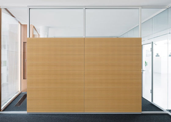 Excellent Safety Glazed Partition Wall Reduce 48db Soundproof Colorful Partition Wall