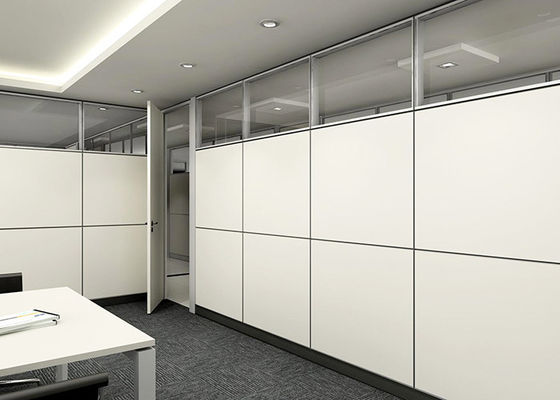 Swing / Pivot / Sliding Door Partition Wall Prefabricated Aluminium Profile Partition