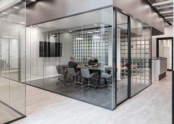 Easy install office Commercial Room glass wall partition Furniture Soundproof
