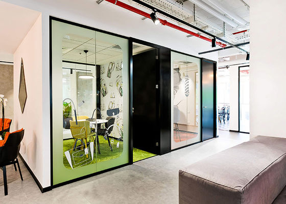 Factory Direct Sales 79mm 90mm 108mm Aluminum Frame Thickness Glass Partition Wall