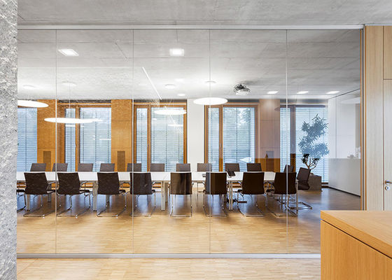 Transparency Glass Thickness 10mm Office Partition Walls  Future-Proof