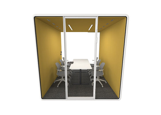 Contral Dimmer For Light Temperature Indoor Meeting Pods Soundproof Room Super Large Size Many Person Customized Size
