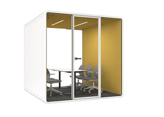 Large Meeting Booth Acoustic Privacy Sanctuaries With Ventilation Havens of Serenity in the Open Office
