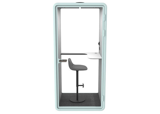 Safty Magnet Polyester Panel Laminated 5+5mm Glass Indoor Soundproof Pods S One Person Phone Booth