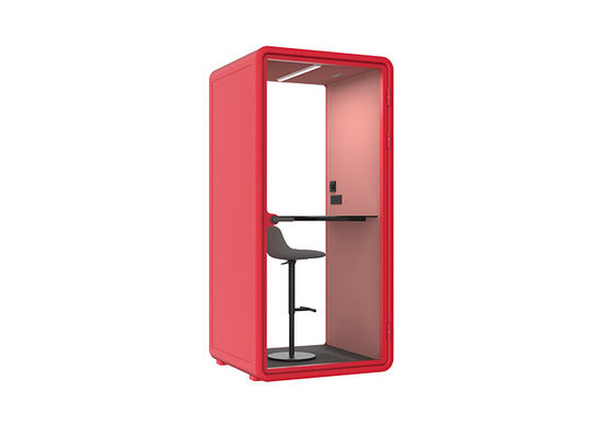 Clear glass 10mm laminated glass indoor acoustic booth silent cabin phone booth for single person