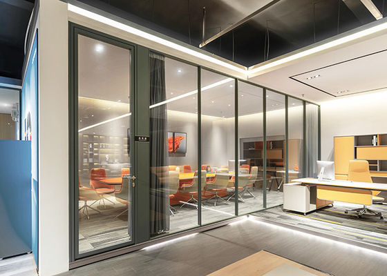 Transform Office With Sleek And Functional Partition Walls Strong Tempered Glass Type
