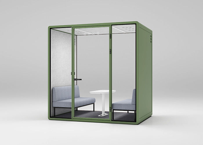 Soundproof Cabins In Various Sizes Customizable Private Cabin Interiors Office Pods In Various Interior Colors