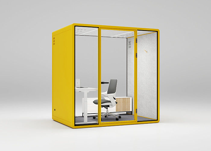 Large Size Quiet Work Pods Soundproof Modular Acoustic Booth For 4 Person