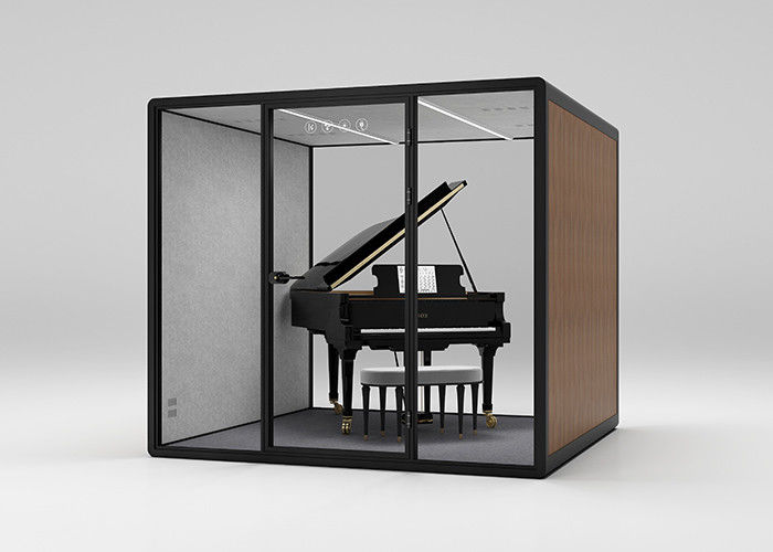 Quiet Space Piano Booth Anti-noise Cabin For Learning Movable Easy Assemble Steel Panel Aluminum Frame