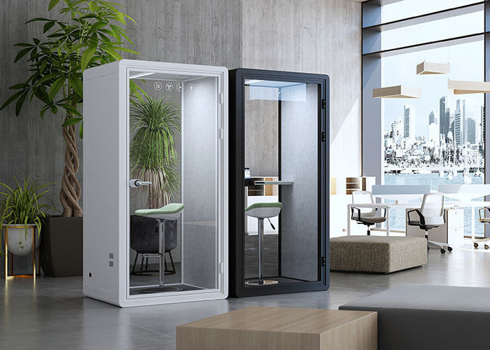 Hidden Frame Office Phone Booths Noise Isolation Ventilation System With Furniture