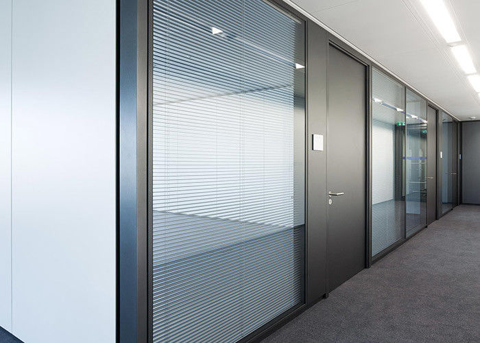 Pre Fabricated Demountable Glass Partitions Office Partitioning Systems Powder Coating