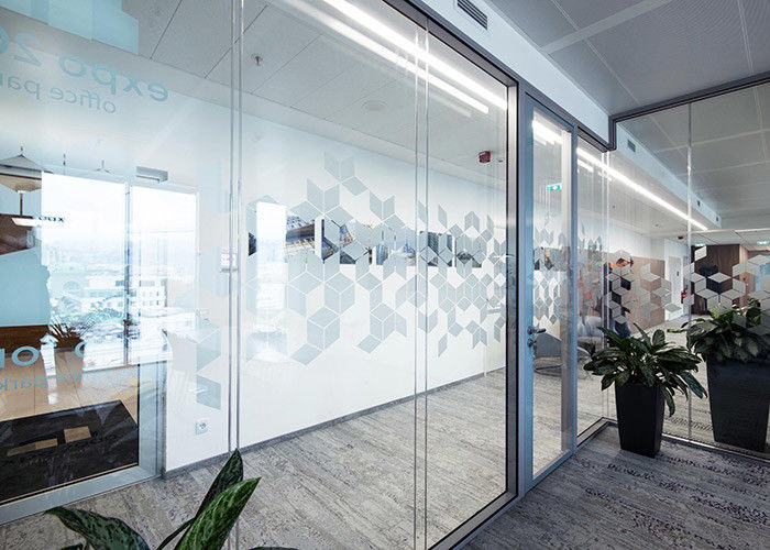 easy installation 108 series 12mm+12mm double glass Office Partition