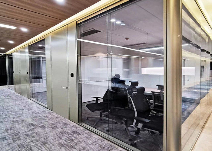 Panorama Glass Partition Room Divider Adjustable Full Height Partition System