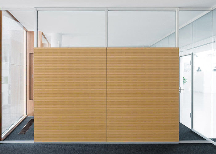 Excellent Safety Glazed Partition Wall Reduce 48db Soundproof Colorful Partition Wall