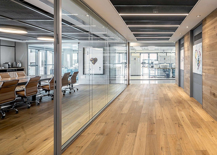 Acoustic Frameless Double Glazed Partition System Transparency Partitioning System