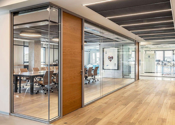 Easy install office Commercial Room glass wall partition Furniture Soundproof