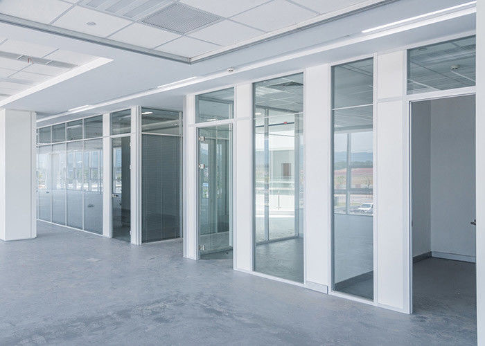Divider Reading Internal Single Double Doors aluminium profile glazed patition wall