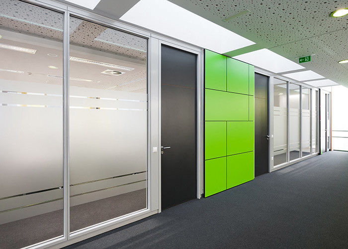 sound proof glass wall partition with Melamine Finish for hotel office