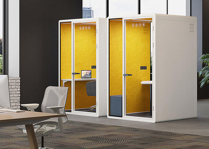 Easy assemble Movable Soundproof Booth Reusable Small 1 person office pods school learning cabins
