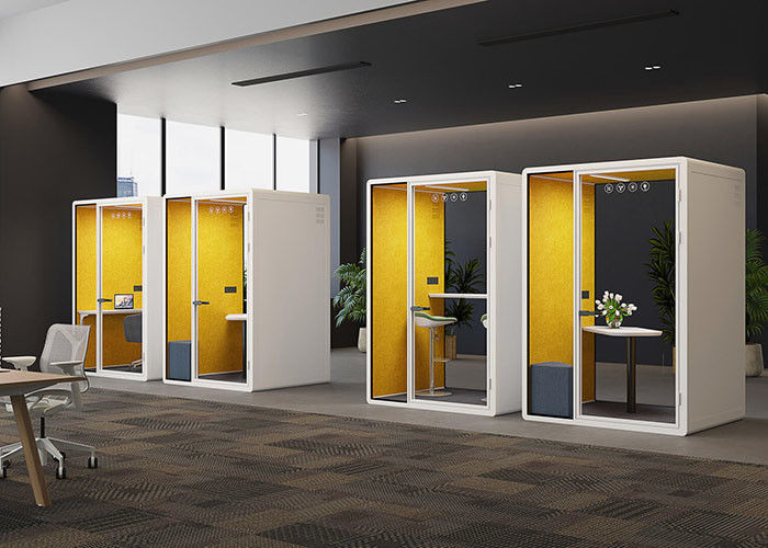 Large Size XL Sound Proof Meeting Pods With Table Chair For 6 - 8 Person
