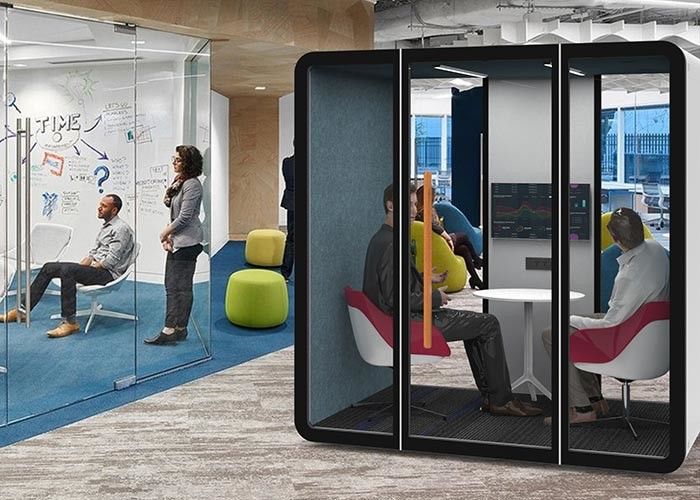 Movable Silent Acoustic Phone Booth Sound Insulation Portable Privacy Booths