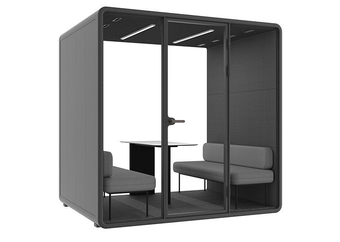 Removable Pods For Exhibition Silence Meeting Room Soundproof Office Pods Meeting Cabin With Dimming Glass Private