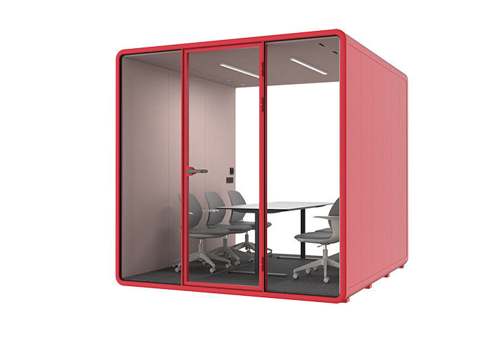 Contral Dimmer For Light Temperature Indoor Meeting Pods Soundproof Room Super Large Size Many Person Customized Size