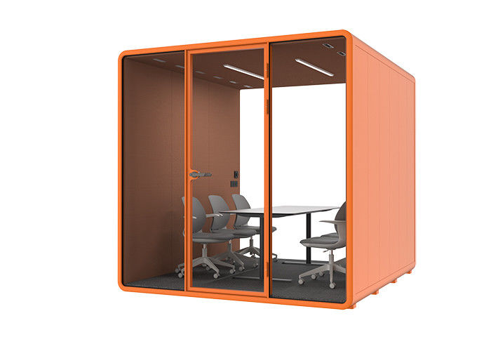 Group Discussion Pods Privacy Silent Booth Fashionable European Style Office Pods For Meeting