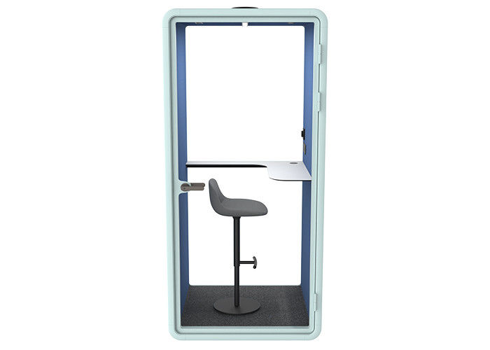 Sound Insulation Elegant Working Pods Round Angle High Quality Laminated Glass Phone Booth For Study