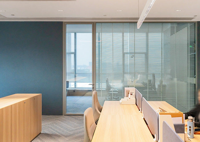 Sealed Blind Remote Controlled Options Privacy Transparent Glass Partition Wall