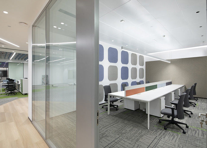 Customized Glass Partition Featuring High-transparency Glass Materials With Aluiminum Frame