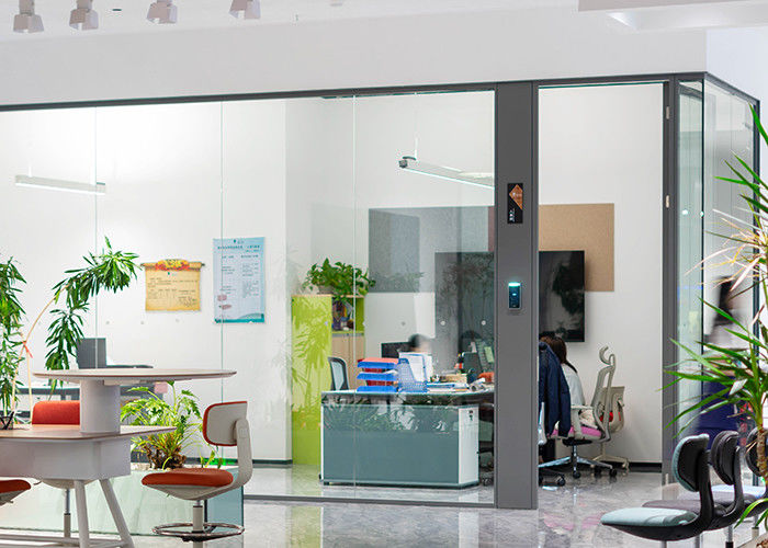 Modern Frameless Glass Dividers Premium Glass Partition Solutions Soundproof Panel With Aluminum Frame