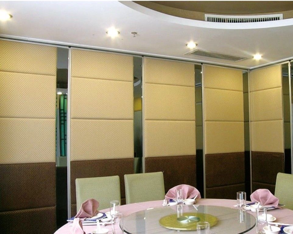 Functionality aesthetic appeal movable solid partition wall customized door