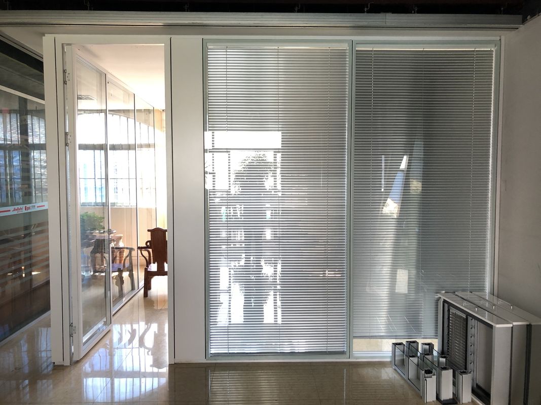 Aluminum Framed Glass Partition Wall with Frosted or Dimming Options