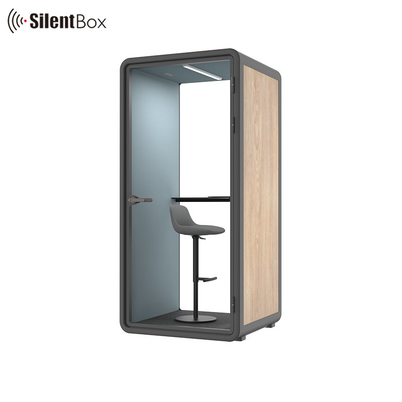 Modern Soundproof Acoustic Pod with 4000K LED Lighting and STC30dB Sound Insulation for 1-6 People