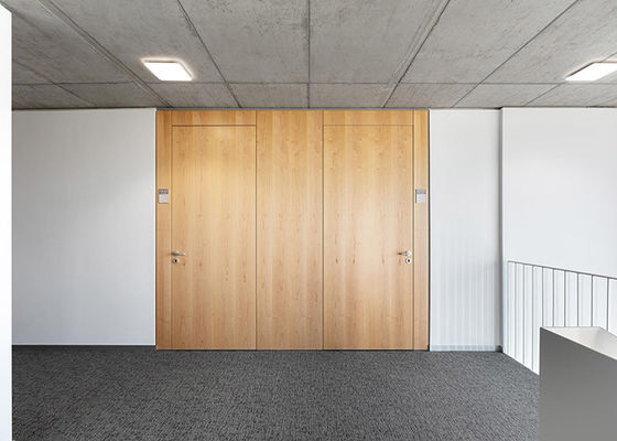 সলিড প্রাচীর পার্টিশন শাব্দ অনুভূত 45db+- শব্দ হ্রাস ইস্পাত প্যানেল melamine বোর্ড সাদা রঙ