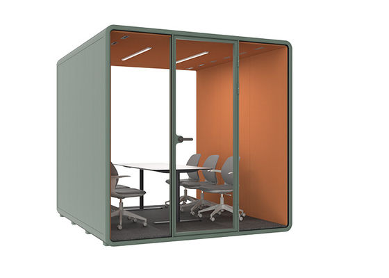 বায়ুচলাচল ব্যবস্থা এবং অফিসের গোপনীয়তার জন্য ৩০dB এর নিচে শব্দরোধী, স্থানান্তরিত সাউন্ডপ্রুফ ফোন বুথ