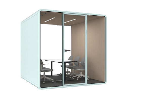 আধুনিক শব্দরোধী অ্যাকোস্টিক কেবিন অফিস পড ডিজাইন কাজ বহনযোগ্য শব্দ কেবিন প্রাক-নির্মিত হোম রেকর্ডিং ফোন বুথ বিক্রয়ের জন্য
